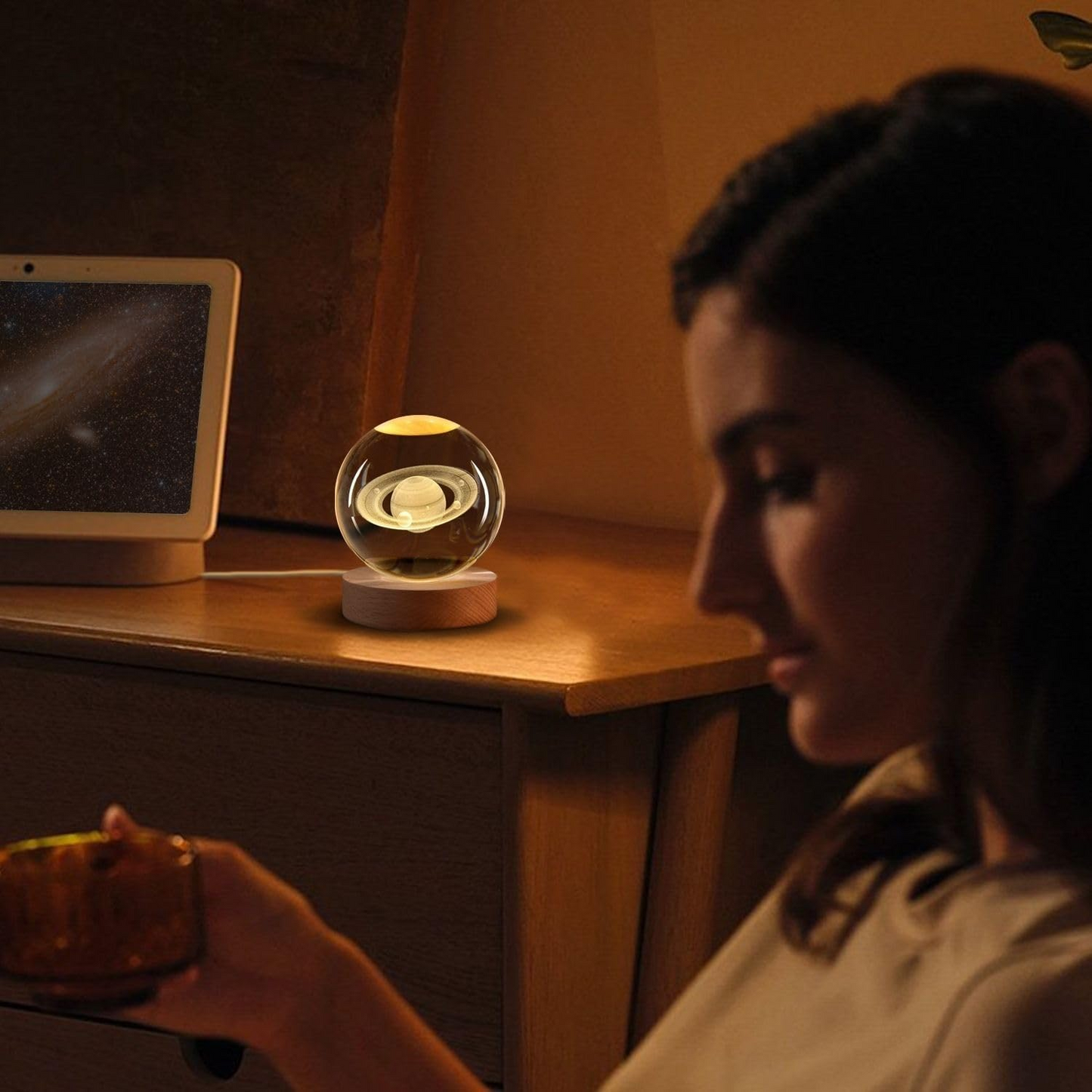 AstroSphere Crsytal Lamp - Galaxy Lamp