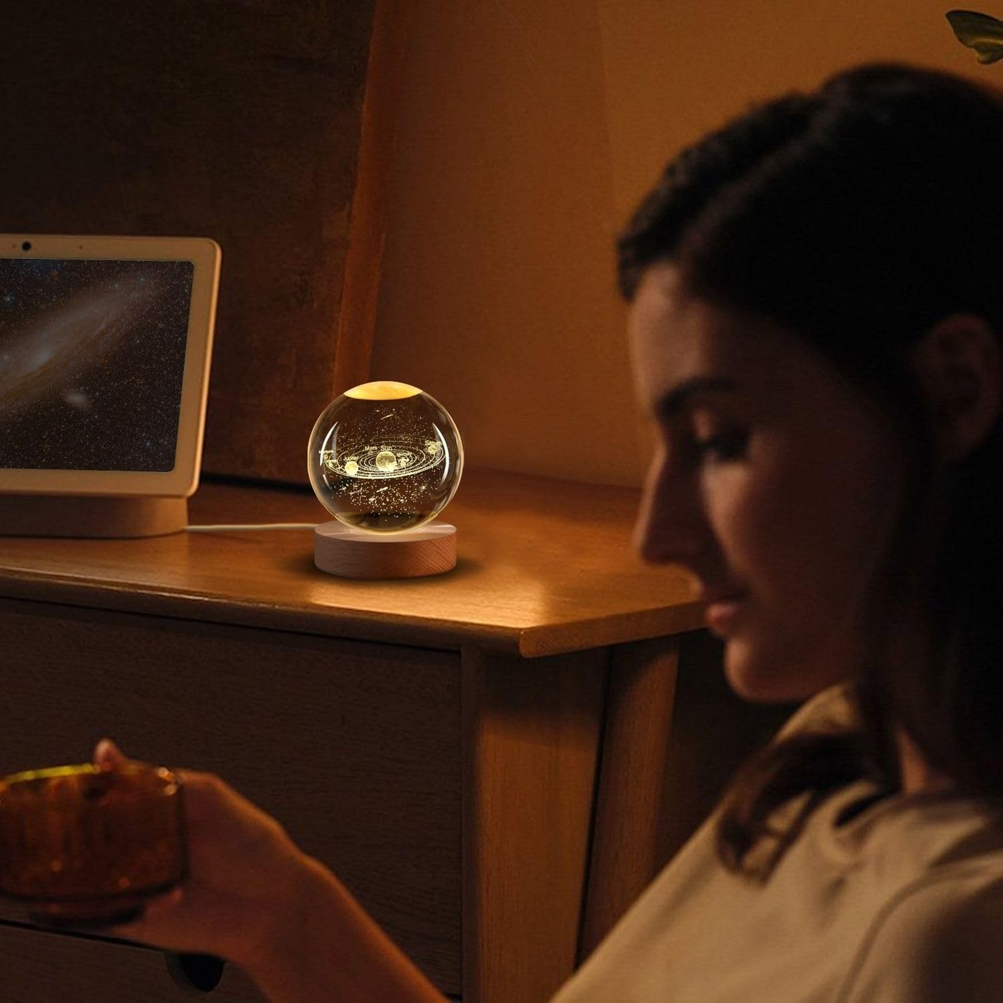 AstroSphere Crsytal Lamp - Solar System Lamp