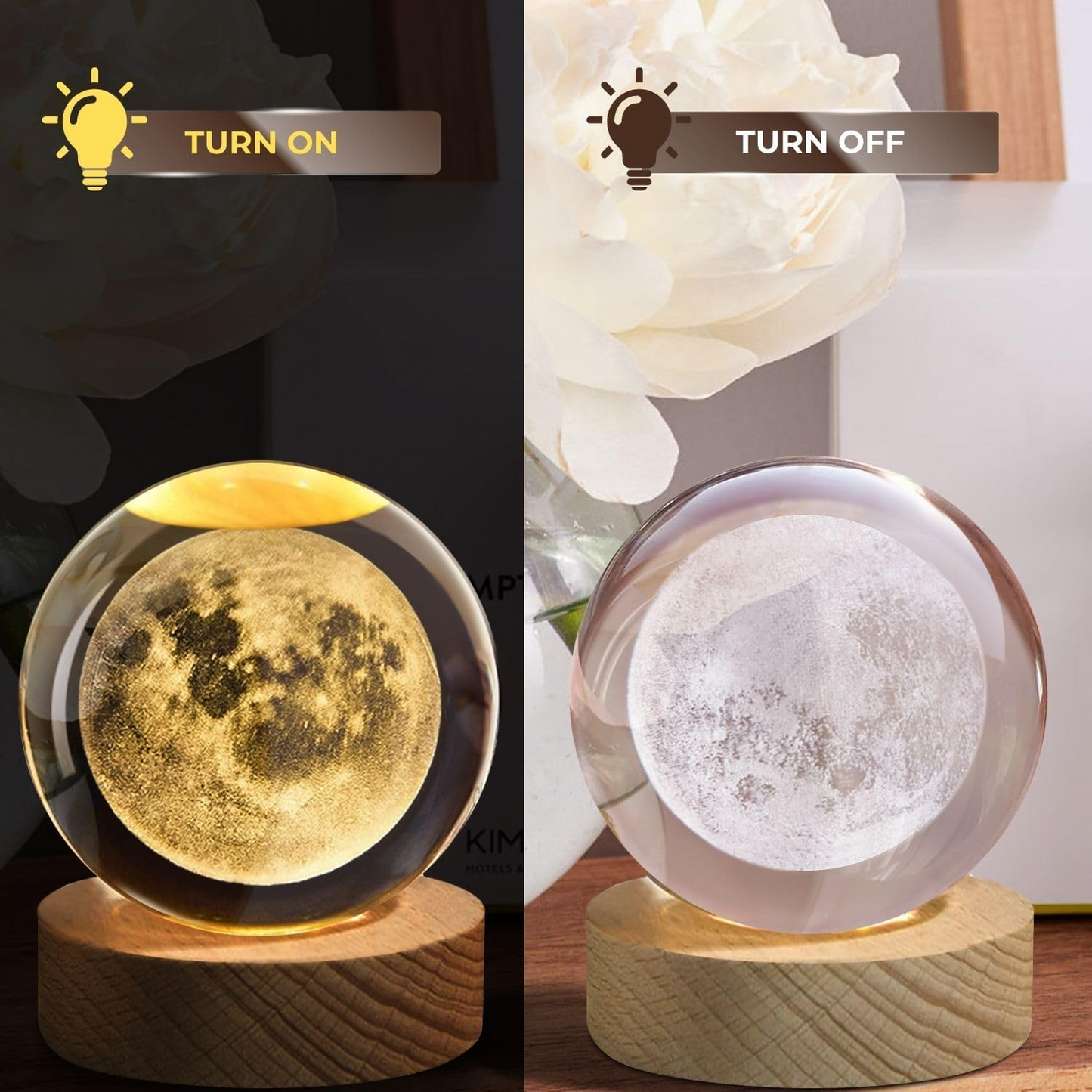 AstroSphere Crsytal Lamp -  Moon Lamp