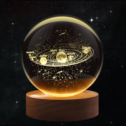 AstroSphere Crsytal Lamp - Solar System Lamp