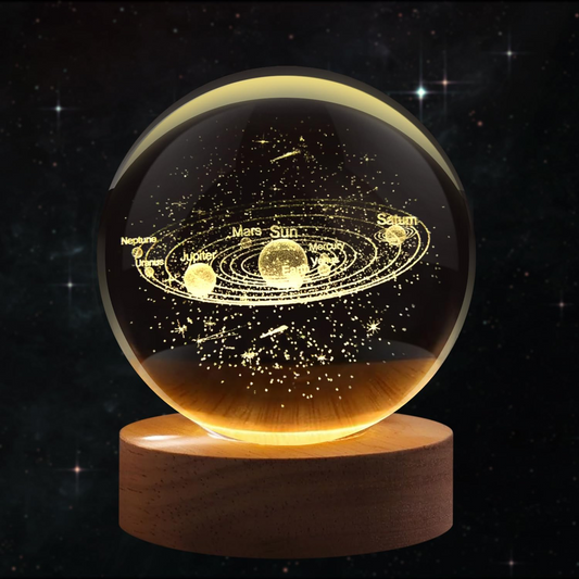 AstroSphere Crsytal Lamp - Solar System Lamp