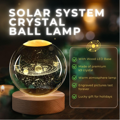AstroSphere Crsytal Lamp - Solar System Lamp