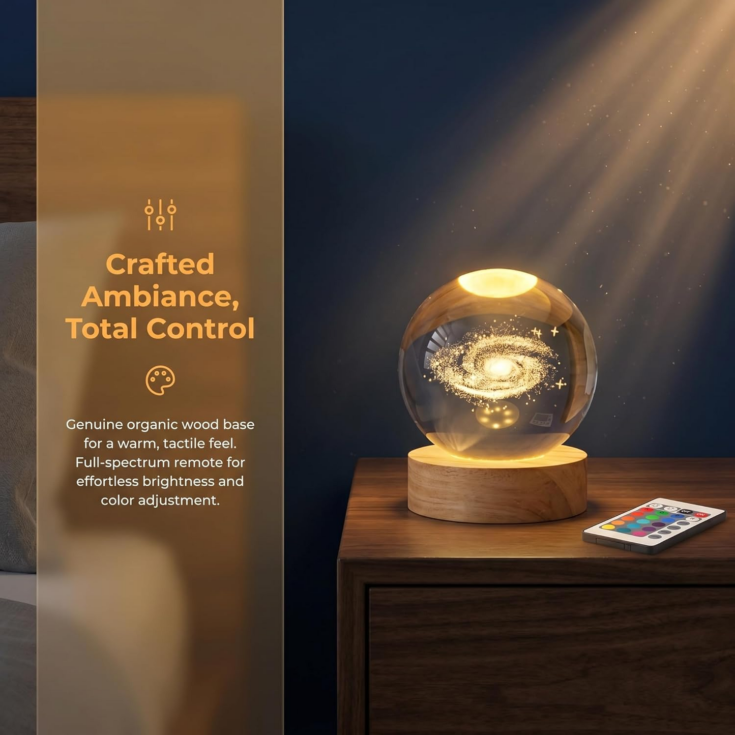 AstroSphere Crsytal Lamp - Galaxy Lamp
