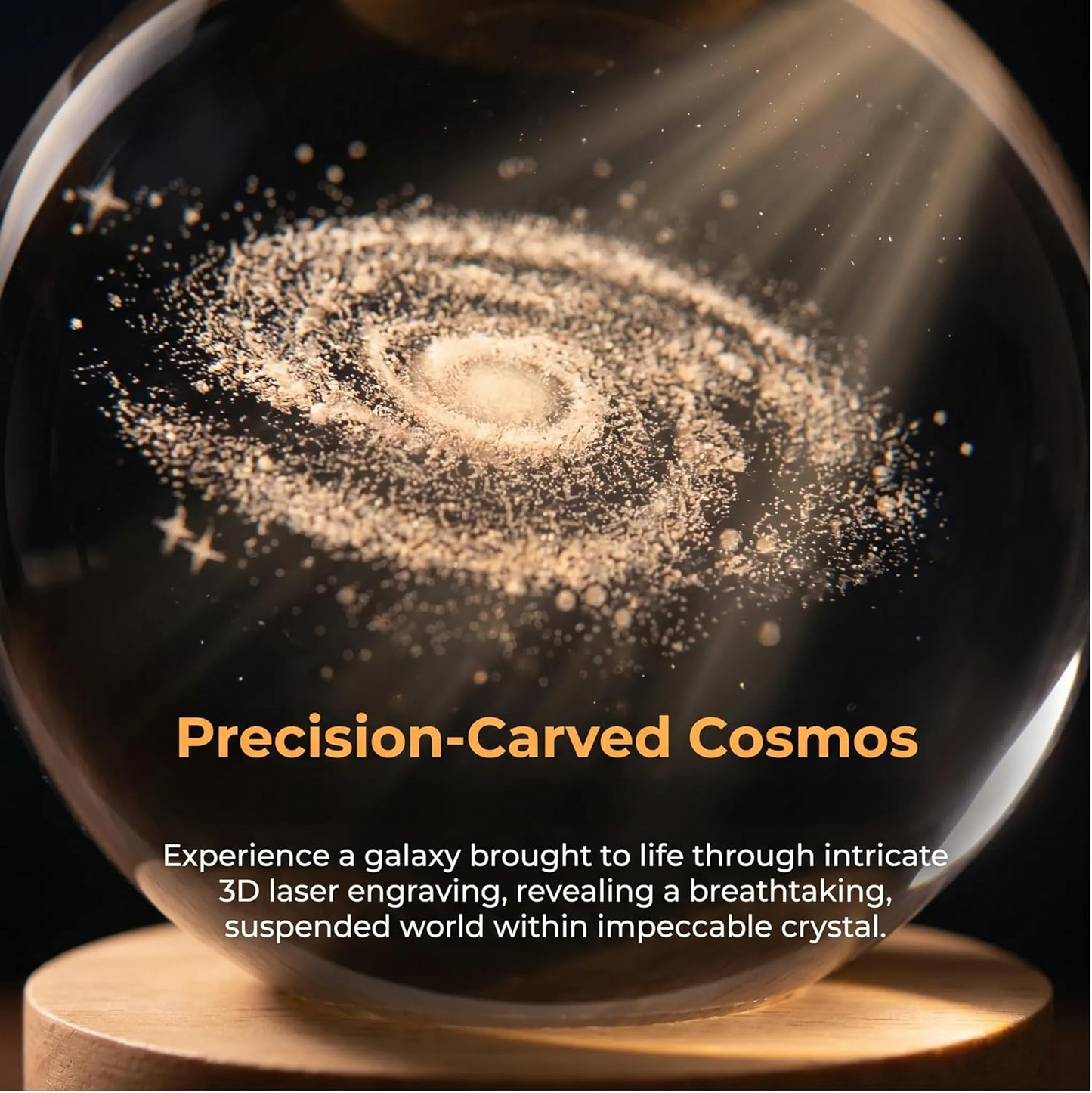 AstroSphere Crsytal Lamp - Galaxy Lamp