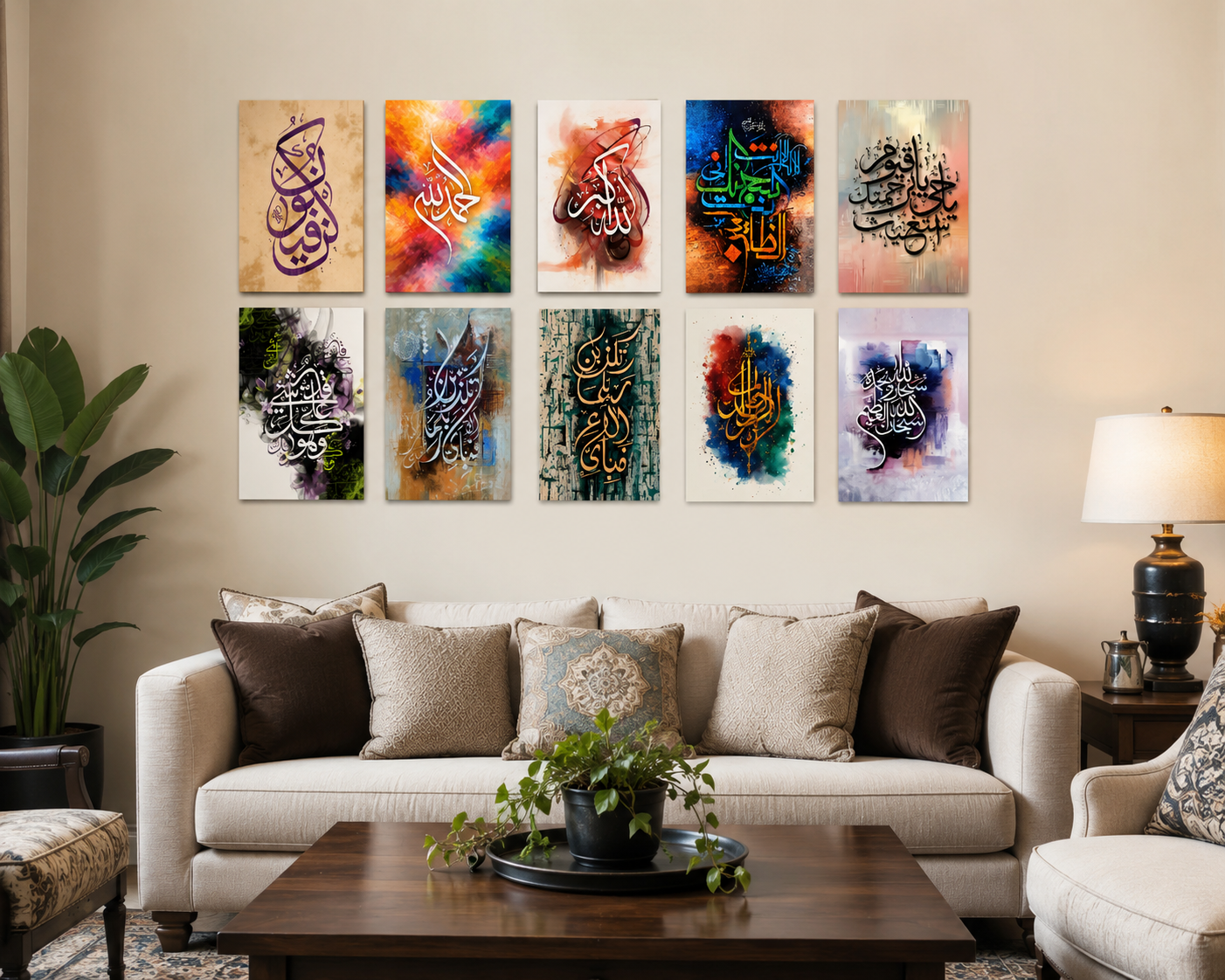 Pack Of 10 Islamic Wall Art - Need Of Every House